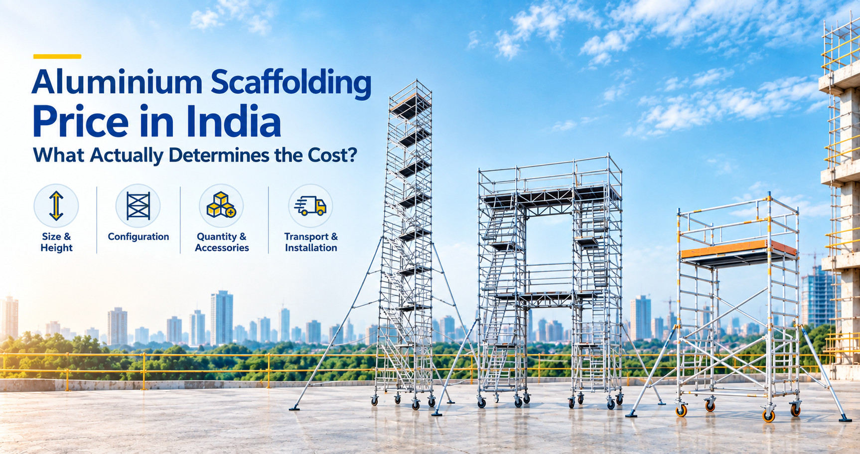 Aluminium Scaffolding Price in India: What Actually Determines the Cost?